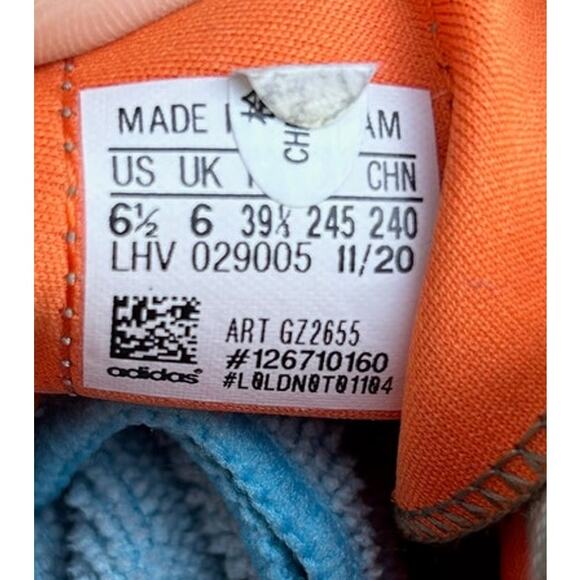 Adidas Originals NIZZA HI DL Youth 6.5 Gray Orange Skate Style GZ2655 - Picture 8 of 8